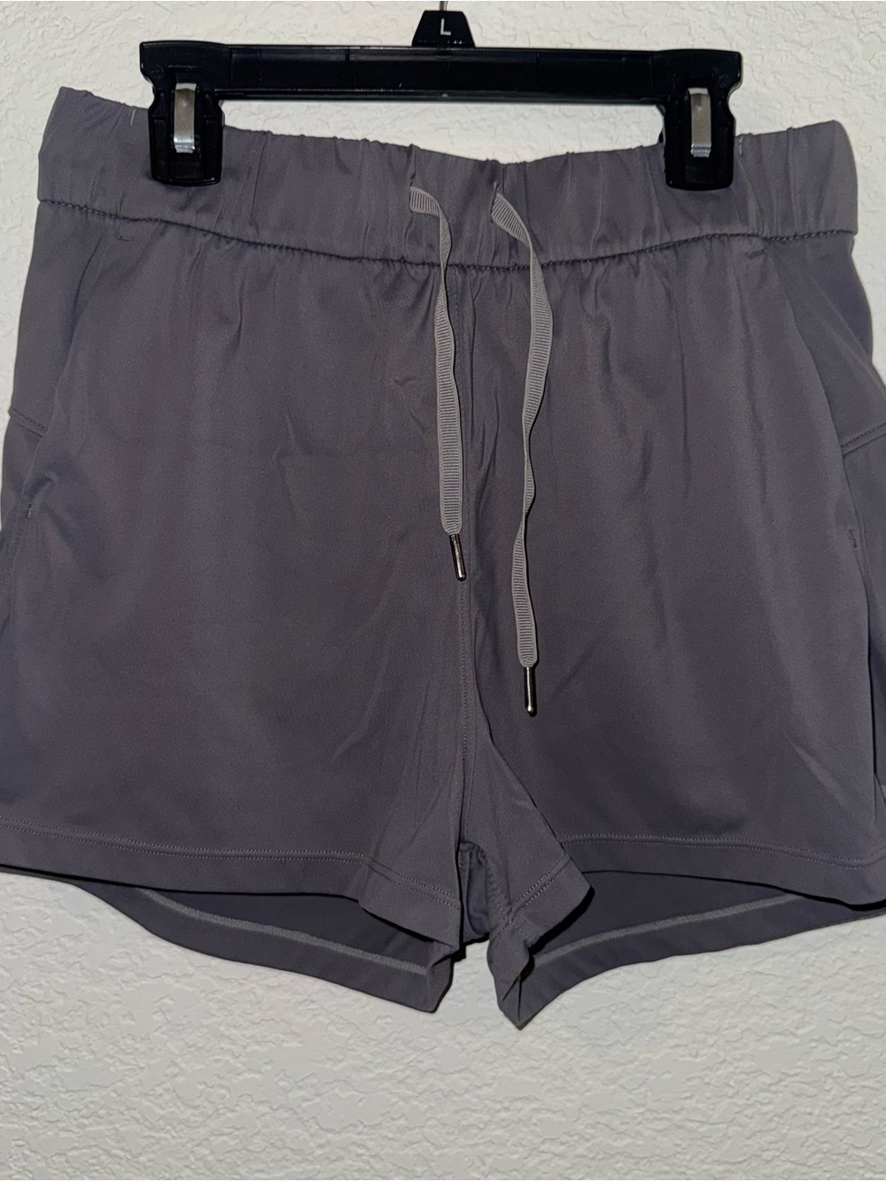 Women's Gray Elastic Waist WILLIT yoga hiking shorts